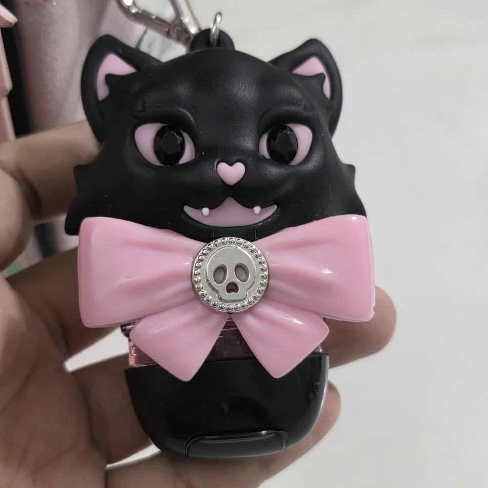 Bath & Body Works Light-up Creepy Cat PocketBac Hand Sanitizer Holder NEW Rare